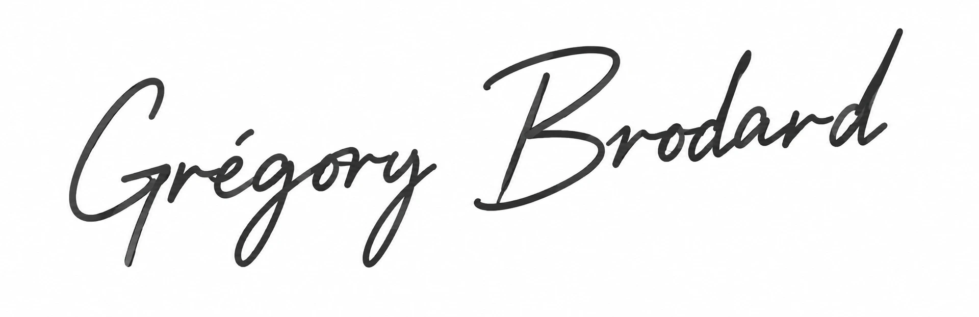 Signature de Grégory Brodard