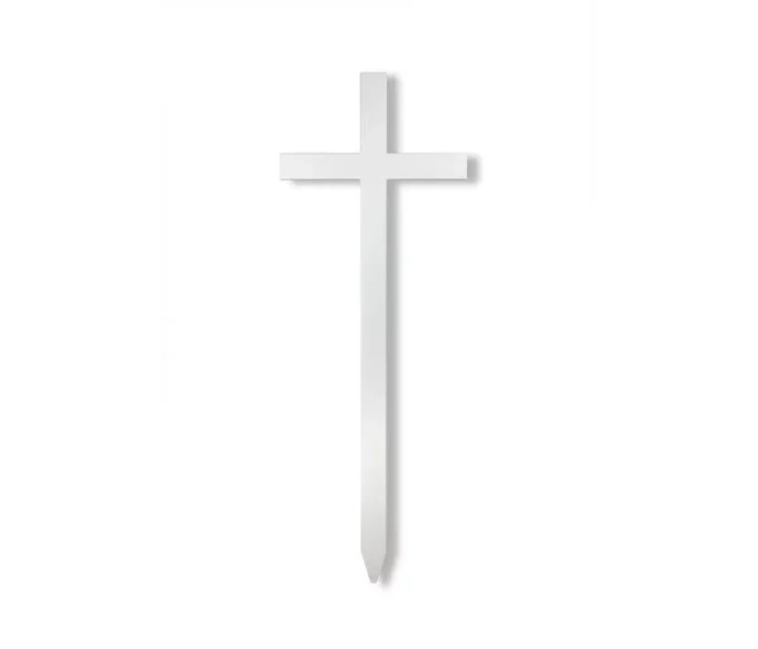 Croix en ayou blanc